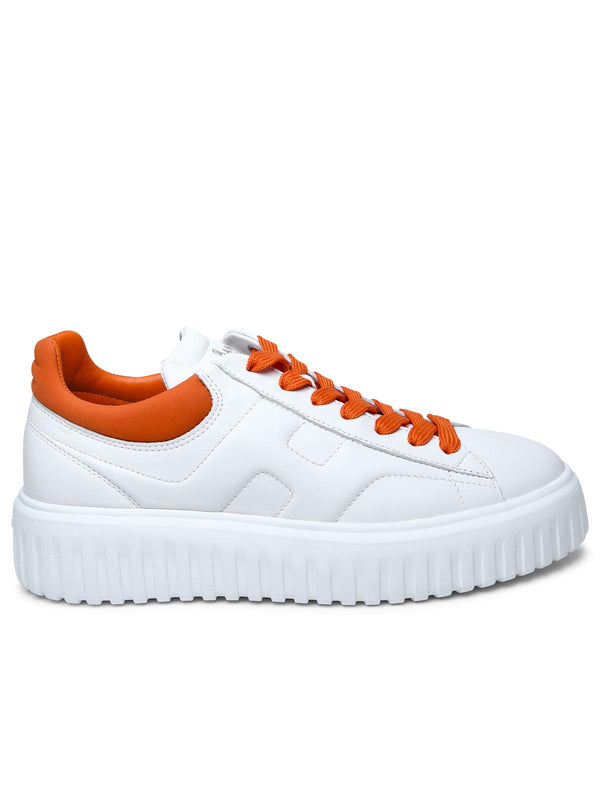 Hogan White Leather Sneakers