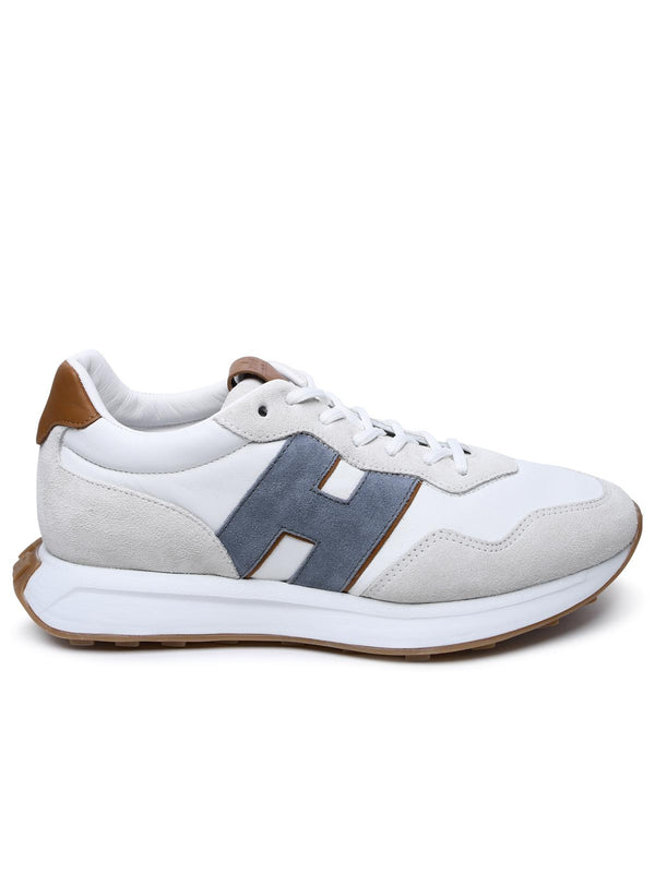 Hogan White Leather Sneakers