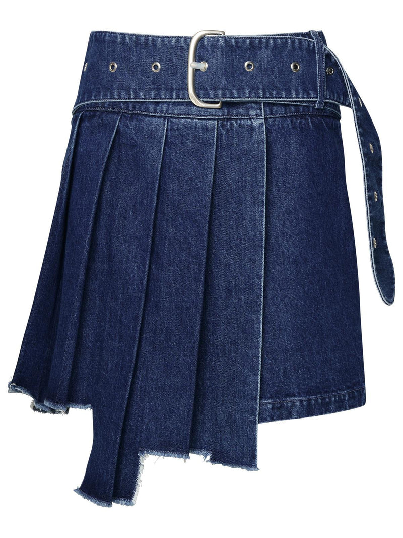 Off-white Off-white Denim Skirt Blue Women - World Class Fashion