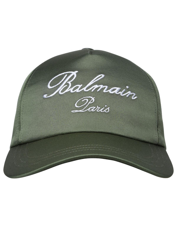 Balmain Green Polyester Hat