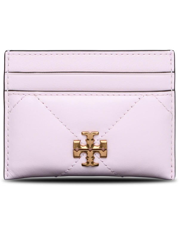 Tory Burch 'kira Diamond' Pink Leather Card Holder