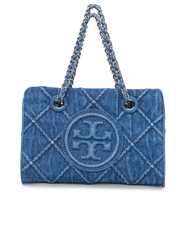 Tory Burch 'fleming' Mini Bag In Blue Denim