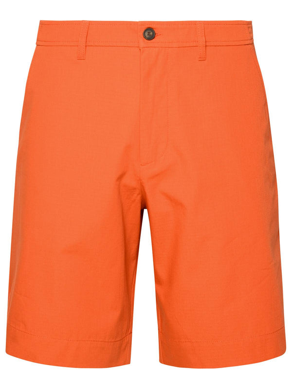 Maison KitsunÉ 'board' Orange Cotton Bermuda Shorts