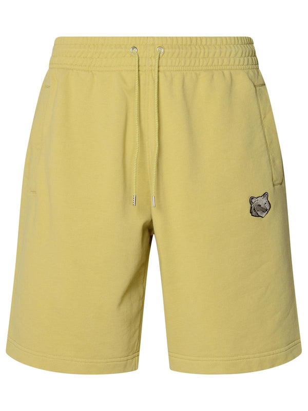 Maison KitsunÉ Mustard Cotton Bermuda Shorts