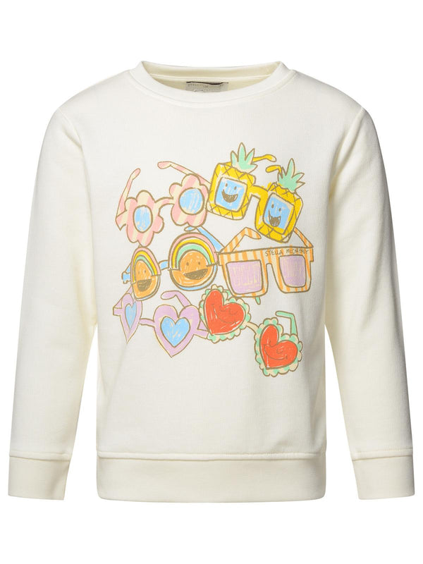 Stella Mccartney Ivory Cotton Sweatshirt