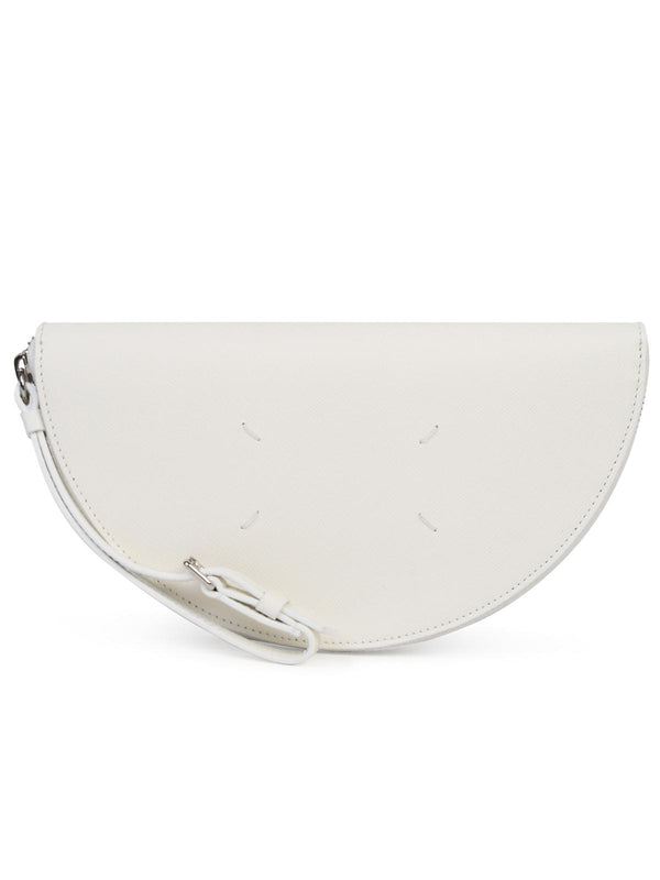 Maison Margiela White Saffiano Leather Clutch