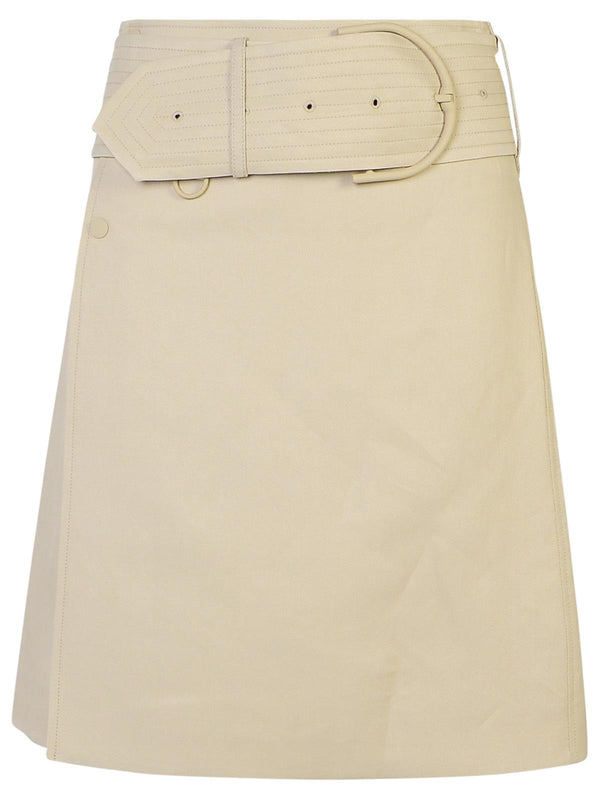 Burberry 'burberry' 'midi' Beige Miniskirt