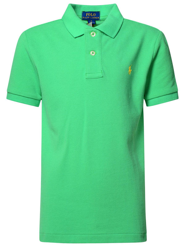 Polo Ralph Lauren Polo Shirt In Green Cotton