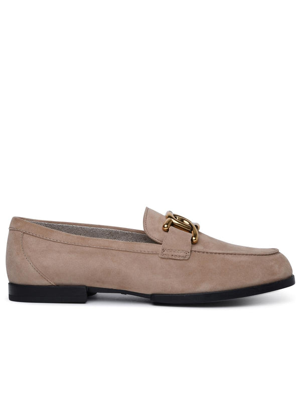 Tod's Beige Suede Loafers