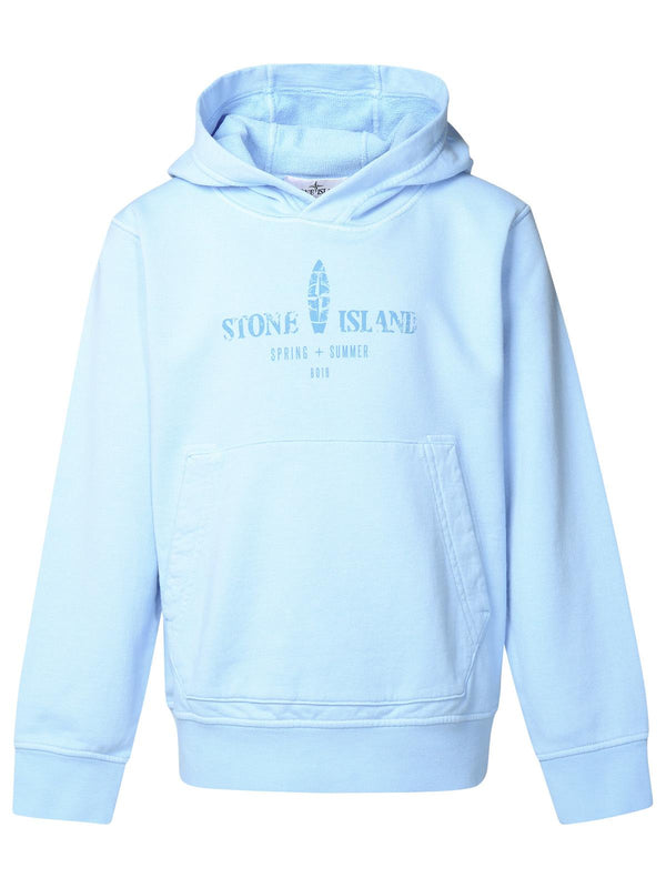 Stone Island Junior Felpa Capp.logo Surf