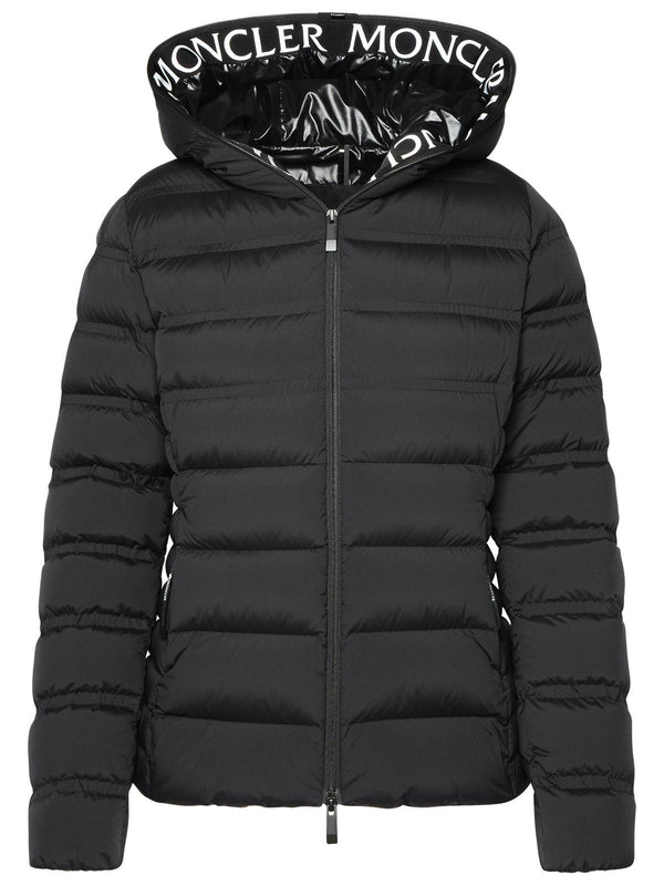 Moncler 'alete' Black Polyamide Blend Down Jacket