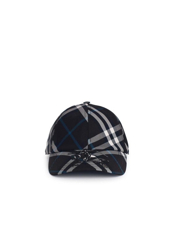 Burberry 'check' Dark Green Polyester Cap