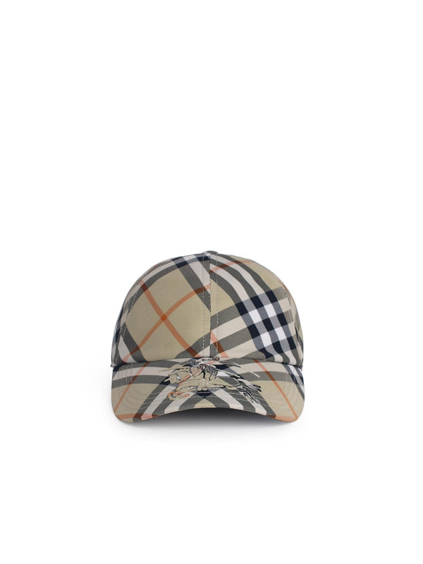 Burberry 'check' Light Green Polyester Cap