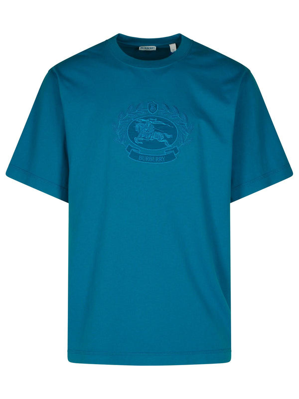 Burberry Turquoise Cotton T-shirt