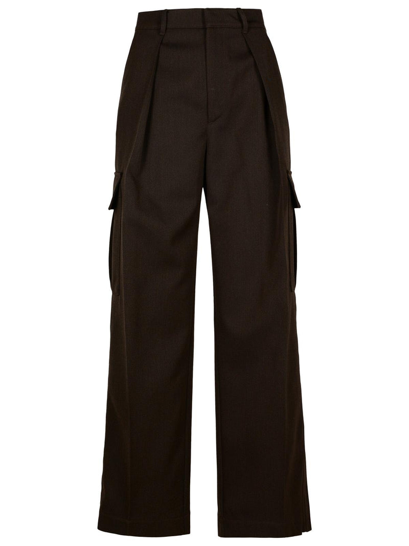 Burberry Burberry Wool Cargo Pants Brown Women - World Class Fashion