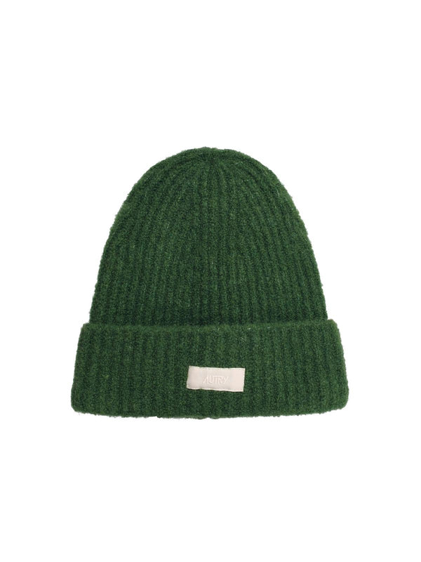 Autry Green Virgin Wool Blend Beanie