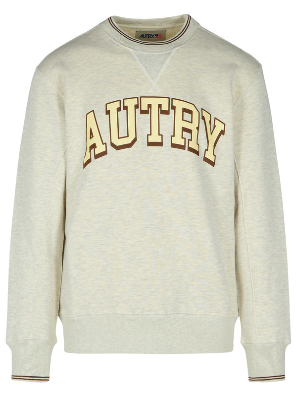 Autry Grey Cotton Blend Sweatshirt