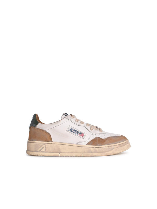 Autry 'super Vintage' White Leather Sneakers