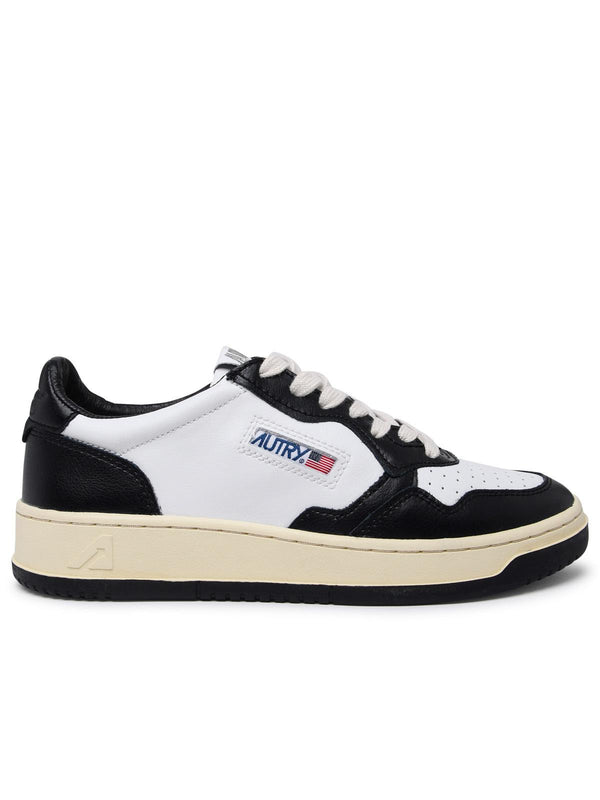 Autry Black And White Leather Medalist Sneakers