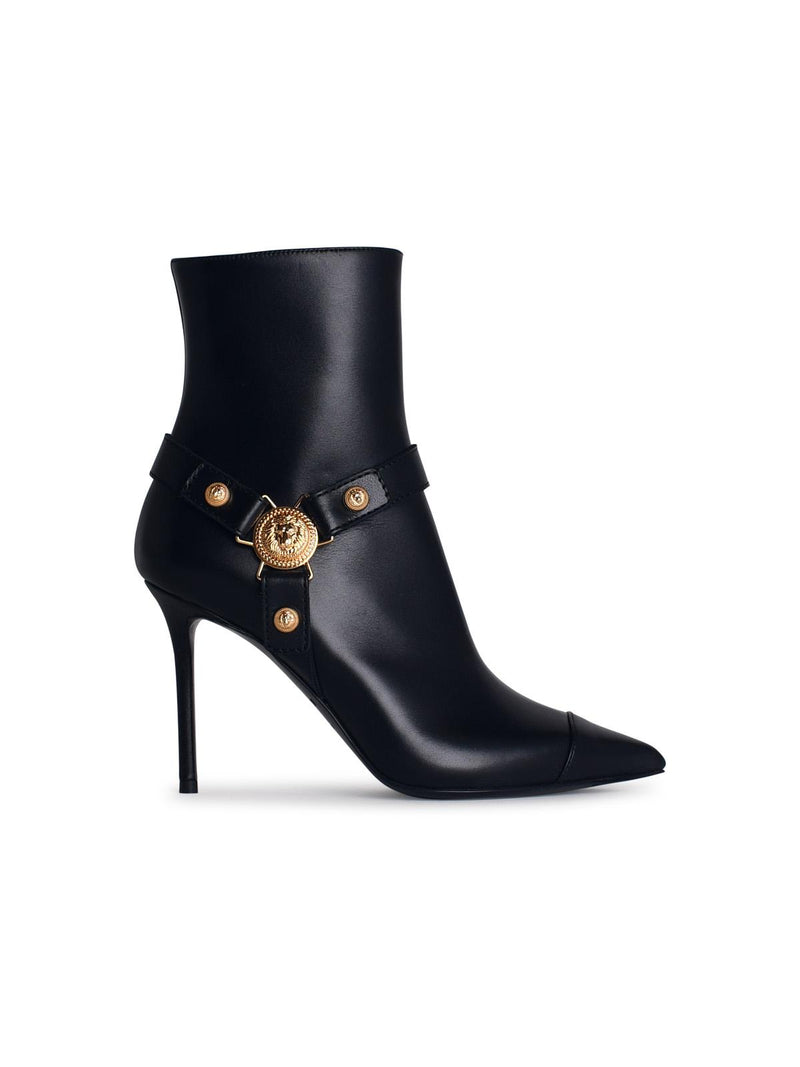 Balmain Balmain EVA Black Leather Ankle Boots Women - World Class Fashion