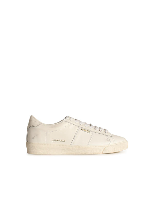 Golden Goose 'matchstar' White Leather Sneakers