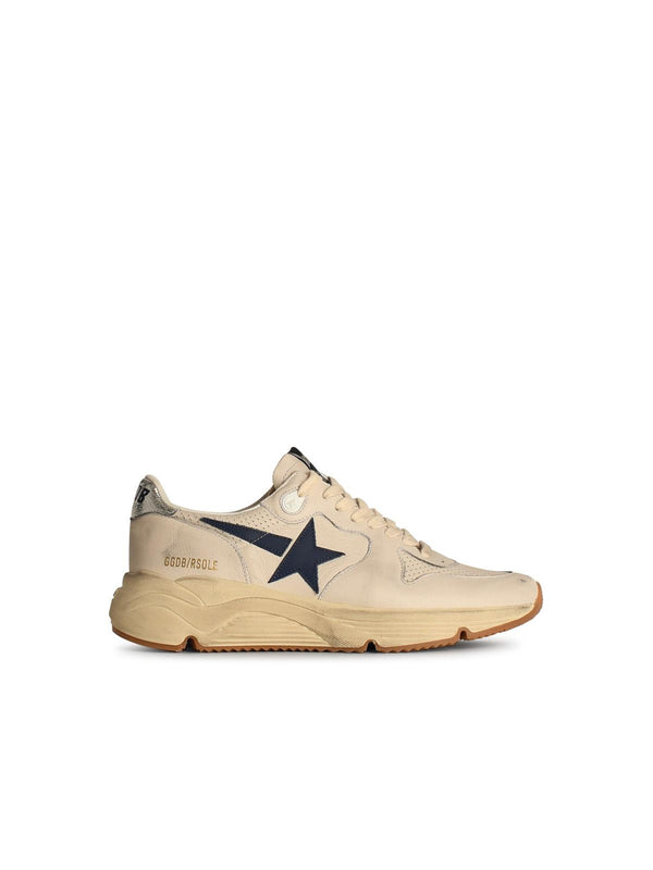 Golden Goose 'running' Ivory Leather Sneakers