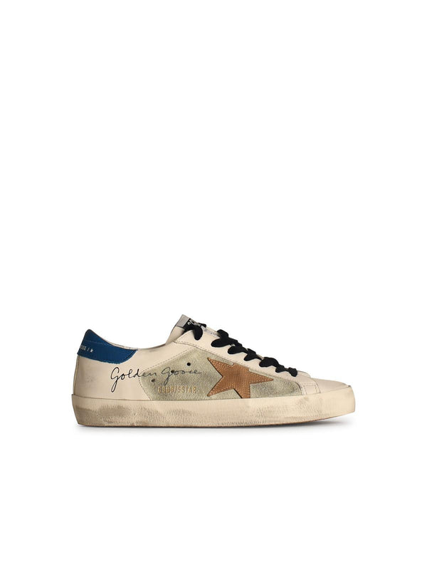 Golden Goose 'st. Beige' White Leather Sneakers