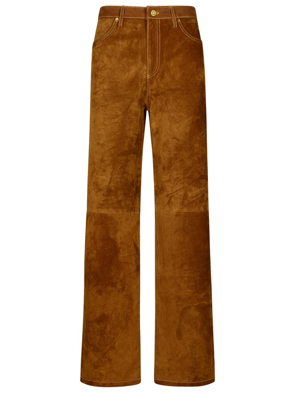 Golden Goose Brown Cowhide Trousers