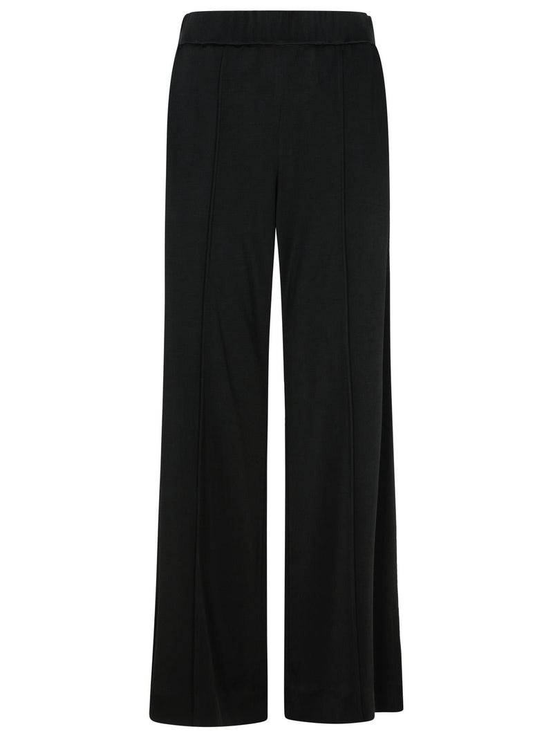 Jil Sander Pantalones Anchos de Viscosa Jil Sander Negros - World Class Fashion