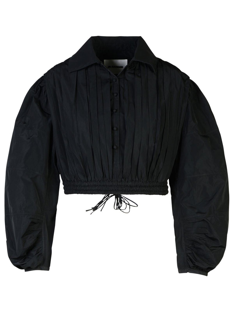 Jil Sander Jil Sander Black Polyester Blouse Women - World Class Fashion