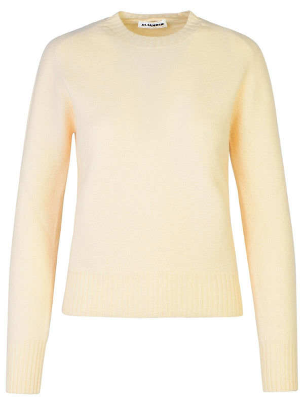 Jil Sander Cream Wool Sweater