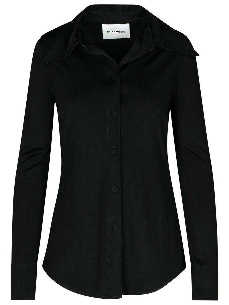 Jil Sander Jil Sander Viscose Shirt Black Women - World Class Fashion