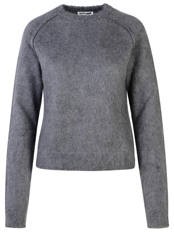 Jil Sander Grey Wool Blend Sweater