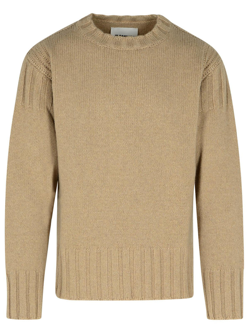 Jil Sander Jil Sander Suéter de cachemira beige para hombre - World Class Fashion