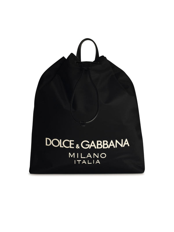 Dolce & Gabbana Black Nylon Backpack