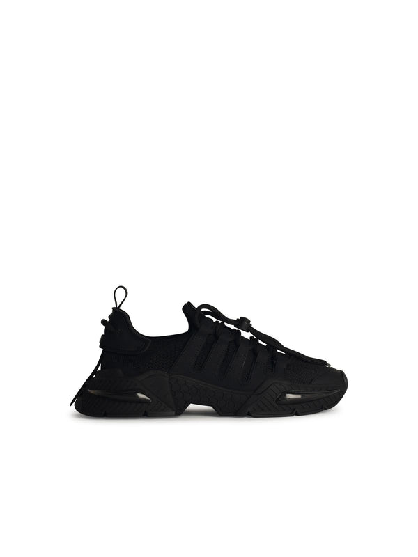 Dolce & Gabbana Black Nylon Blend Sneakers