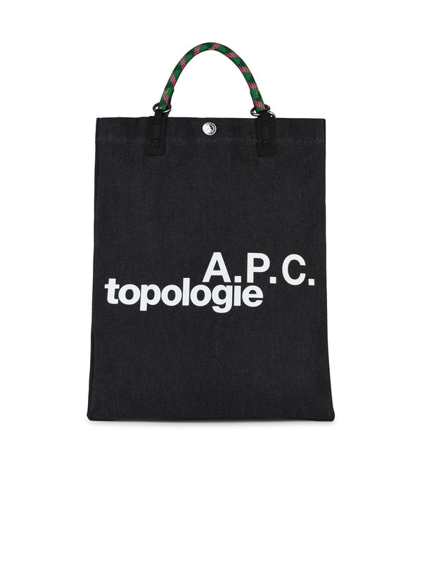 A.p.c. 'topologie' Blue Cotton Bag