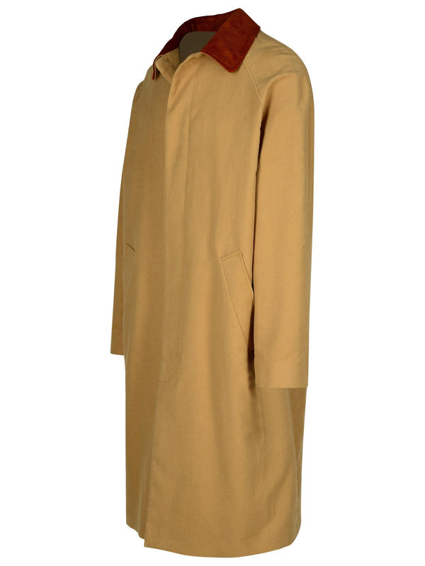 A.p.c. 'gaspard' Beige Cotton Trench Coat