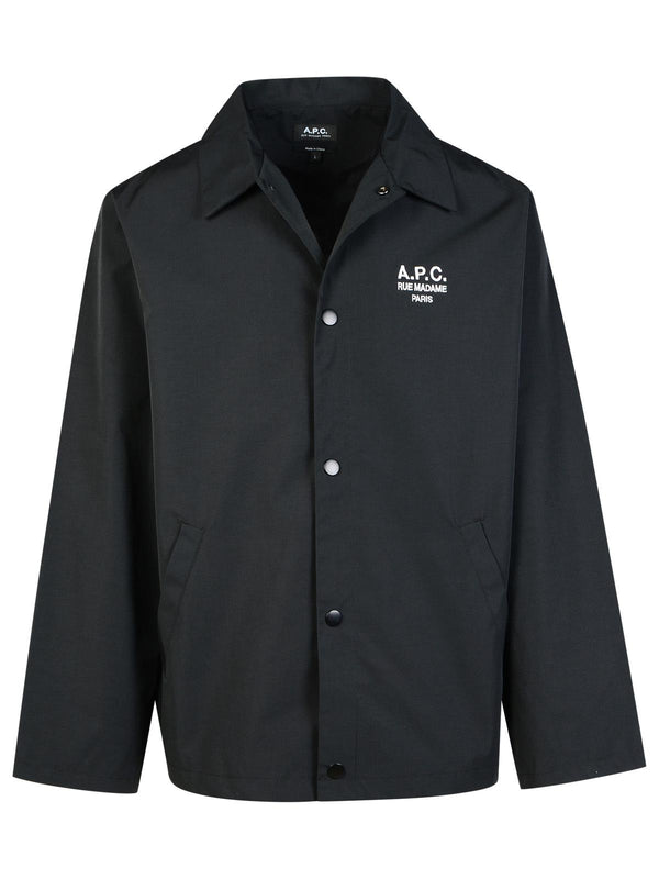 A.p.c. 'regis' Black Cotton Blend Shirt