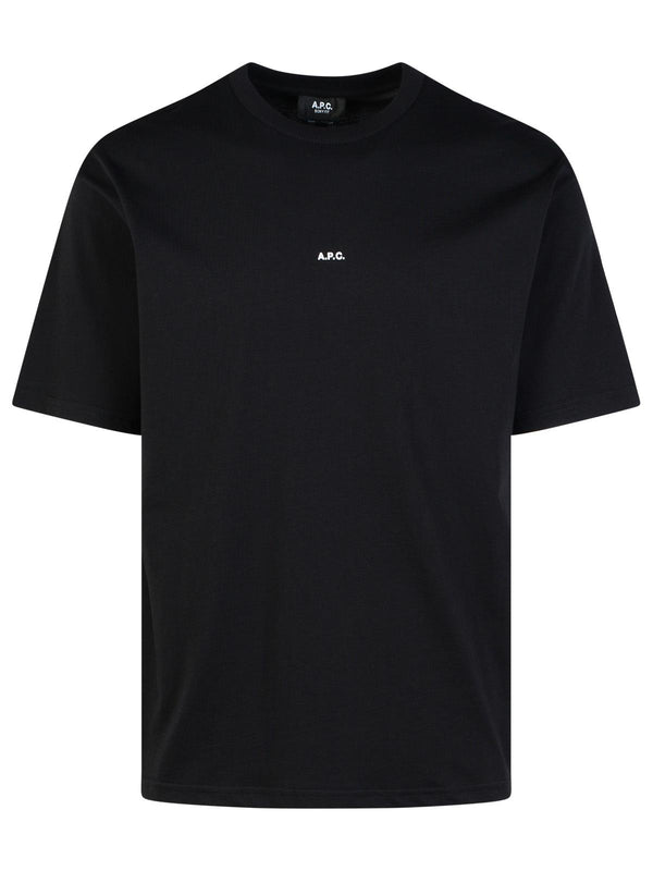 A.p.c. 'boxy' Black Cotton T-shirt