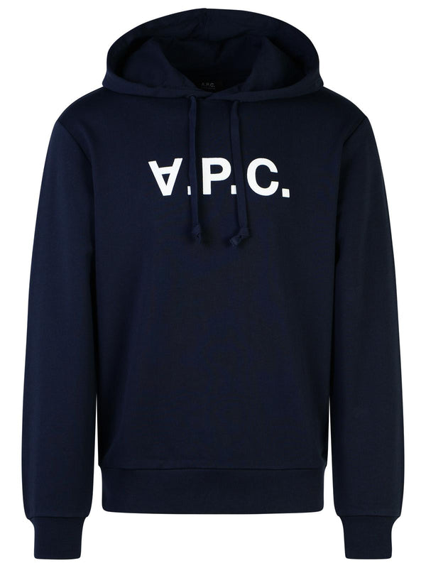 A.p.c. Navy Cotton Sweatshirt