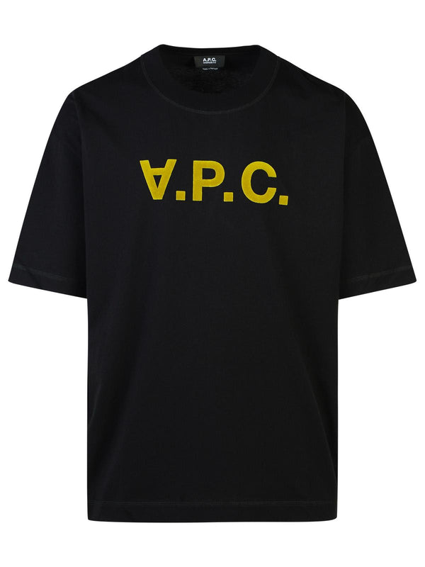 A.p.c. 'over' Black Cotton T-shirt