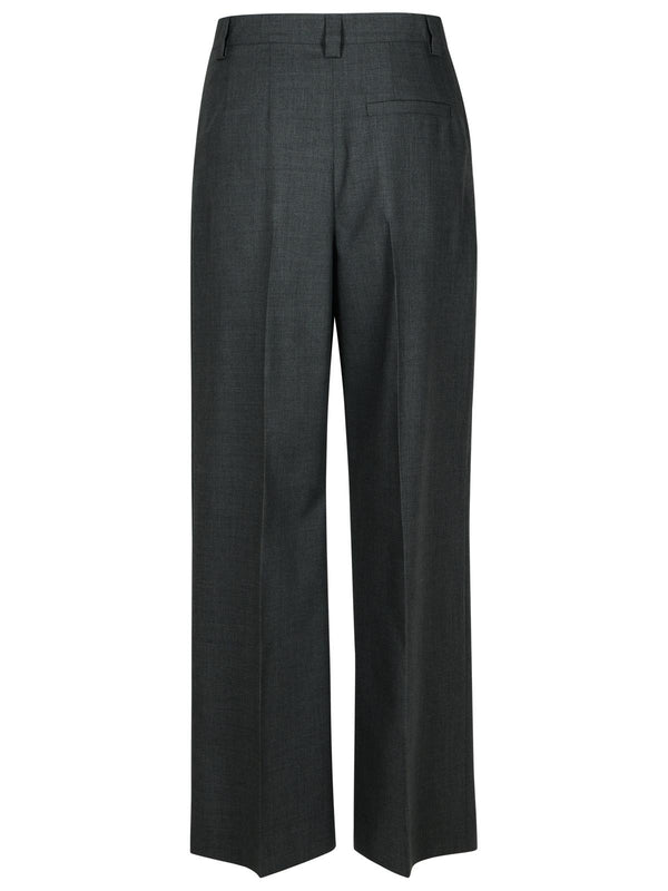 A.p.c. 'tressie' Grey Virgin Wool Pants