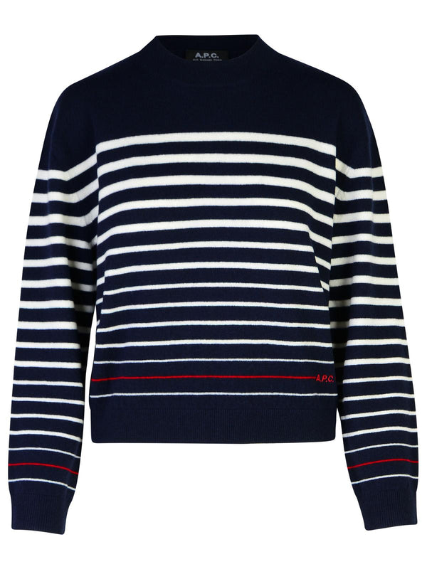 A.p.c. 'billie' Navy Wool Sweater