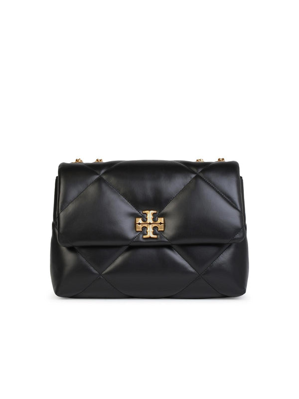 Tory Burch 'kira' Double Strap Black Leather Bag