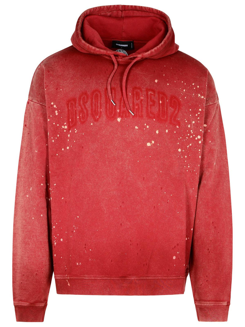 Dsquared2 Dsquared2 Cotton Sweatshirt Red Men - World Class Fashion