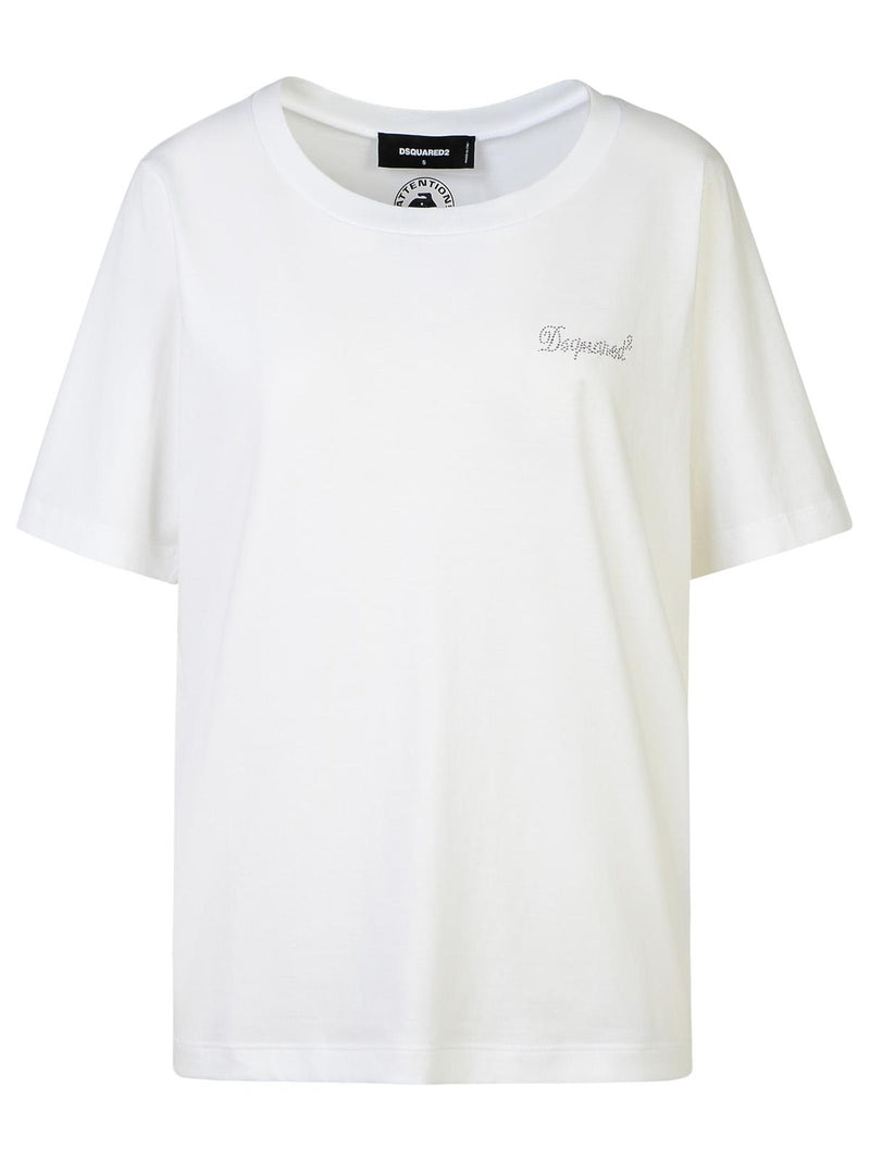 Dsquared2 Dsquared2 Women's White Cotton Polo Shirt - World Class Fashion