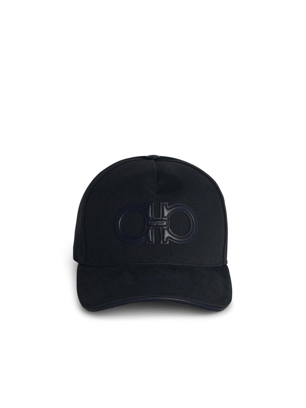 Salvatore Ferragamo Navy Cotton Cap