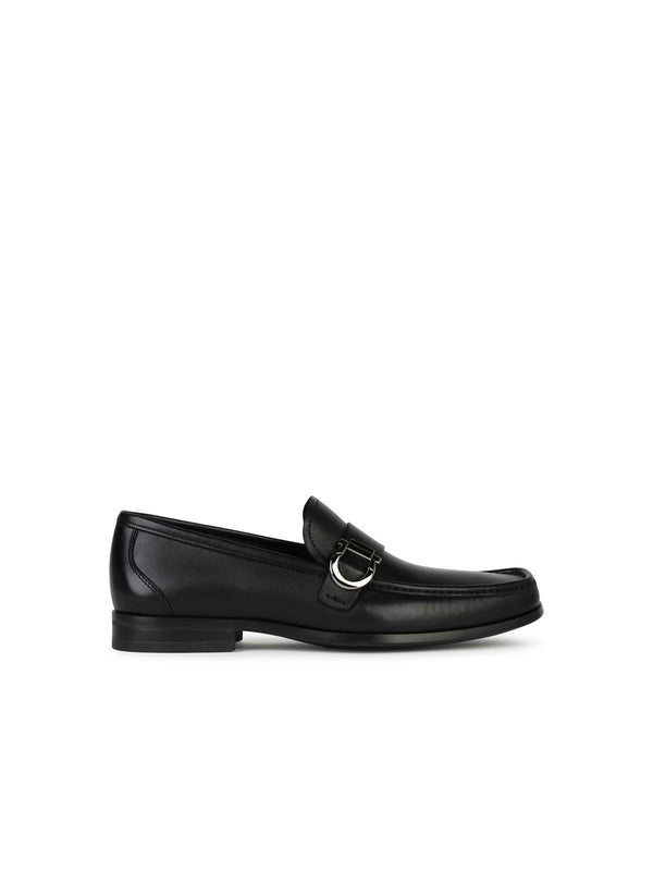 Salvatore Ferragamo 'caspian' Black Leather Loafers