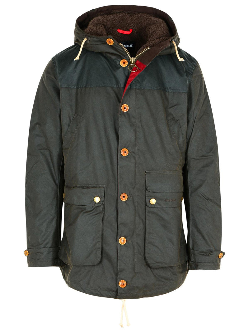 Barbour Barbour Green Wax Cotton Parka Men - World Class Fashion